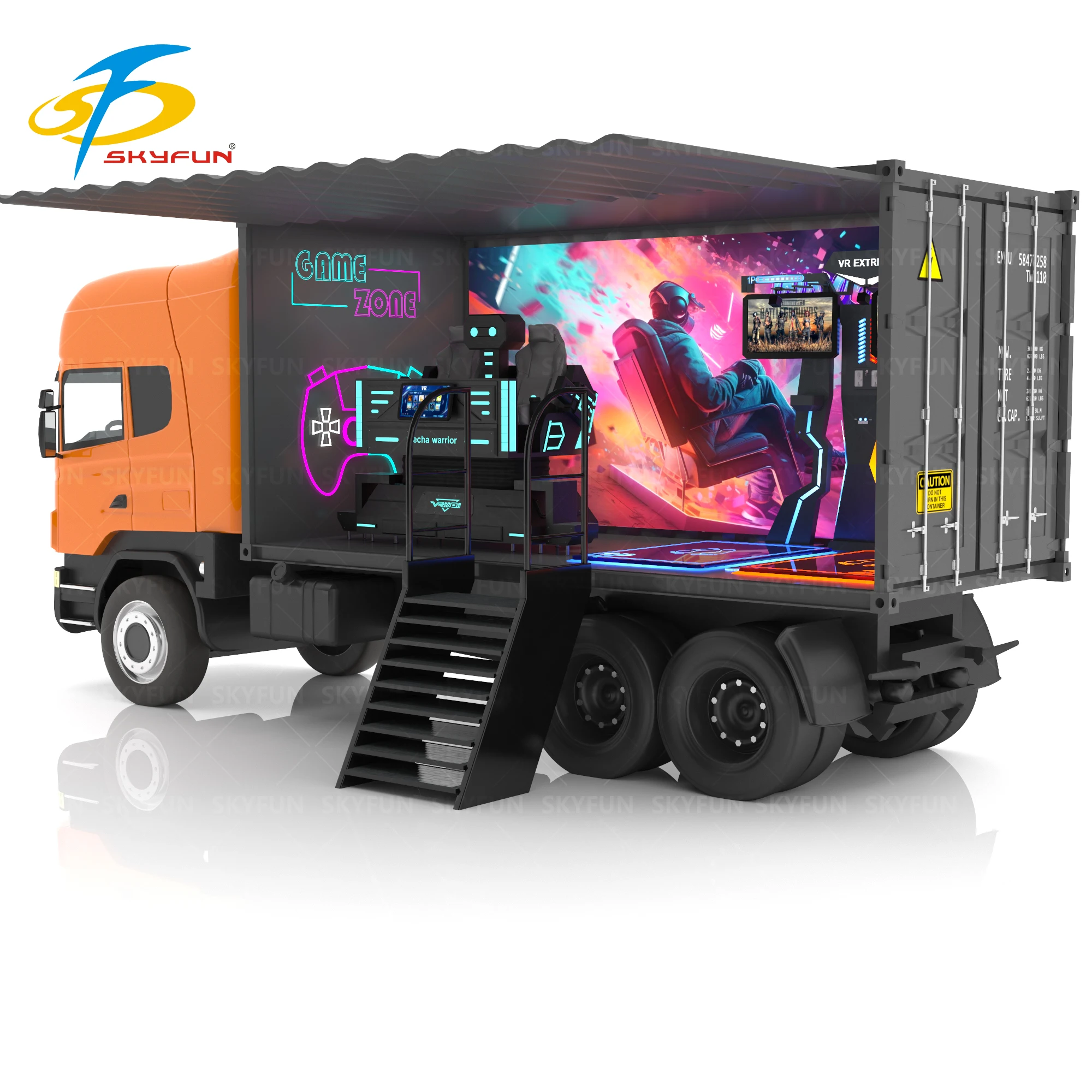 Skyfun 9D VR Truck Cinema Virtual Reality Game Simulator Mobile 9D VR Game Hall