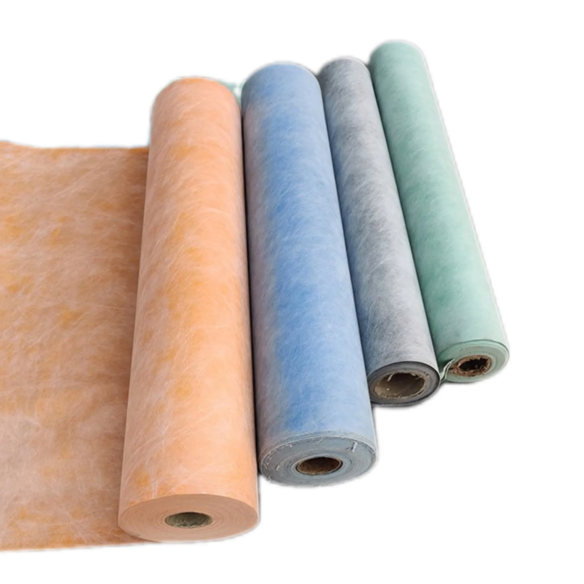 orange Thick Underlayment Roll Membrane Polyethylene Fabric Waterproof Membrane For Shower Walls And Tiles