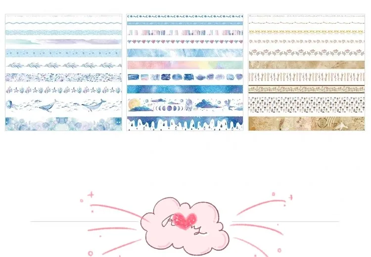 Factory price colorful Stationery tape can wrap gifts and make handicrafts Hand account