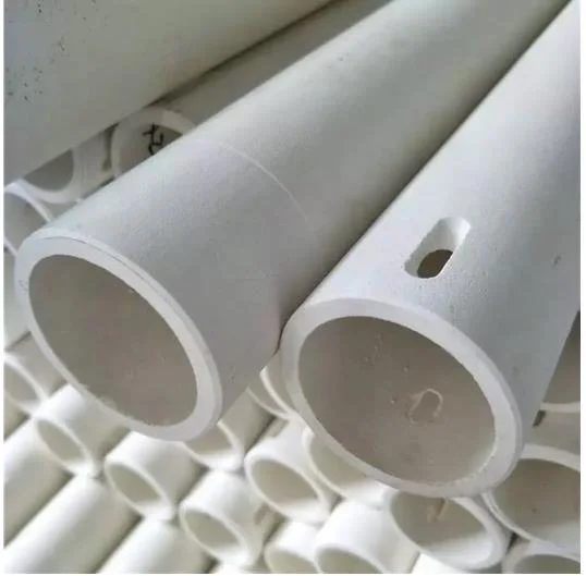 Factory Price Refractory Large Diameter Alumina Ceramic Roller Ceramic Tube Pipe for Furnace Kiln