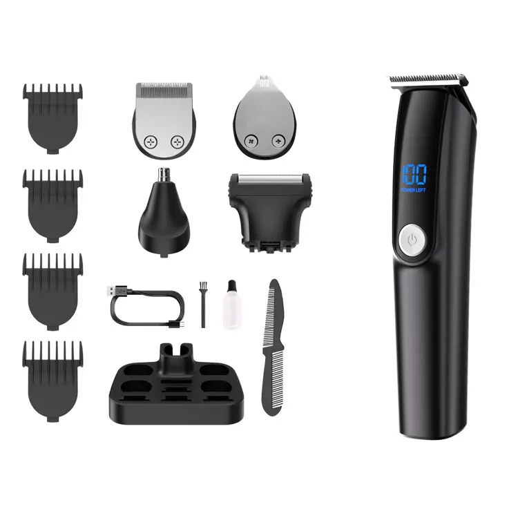 High Quality Professional Barber Hair Trimmer Cordless Rechargeable Electric Clippers with USB Power High Cut Machine