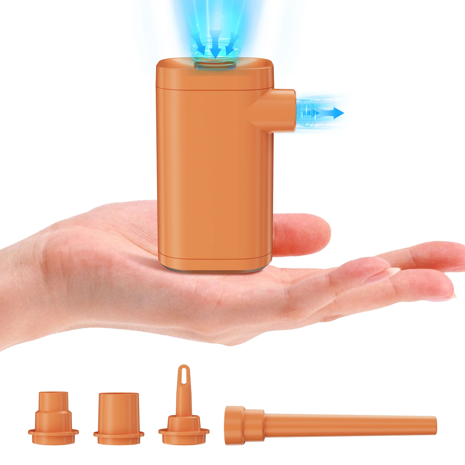 Inflate Deflate Blow dust Illumine Inflatable mattress swimming ring outdoor portable air pump 2000mA battery cordless air pump