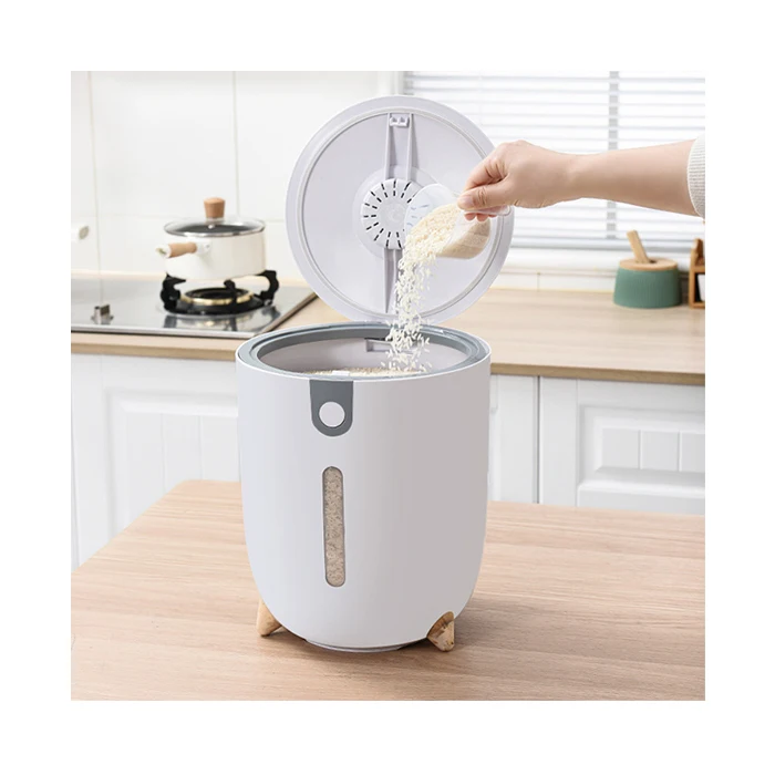 
Rice container dispenser Rice Dispenser Storage Box Push-type storage box Plastic Kitchen Rice Storage Box 