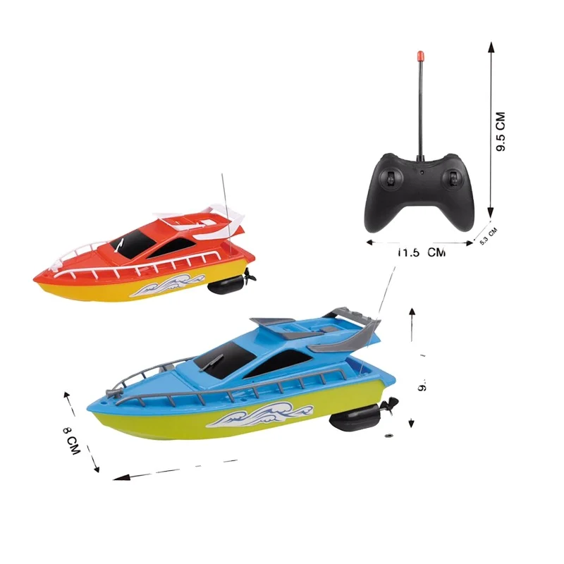 2.4G 4-CH Outdoor Water Toys Yacht 2 Color Assorted RC Boat Motor Remote Control Toys