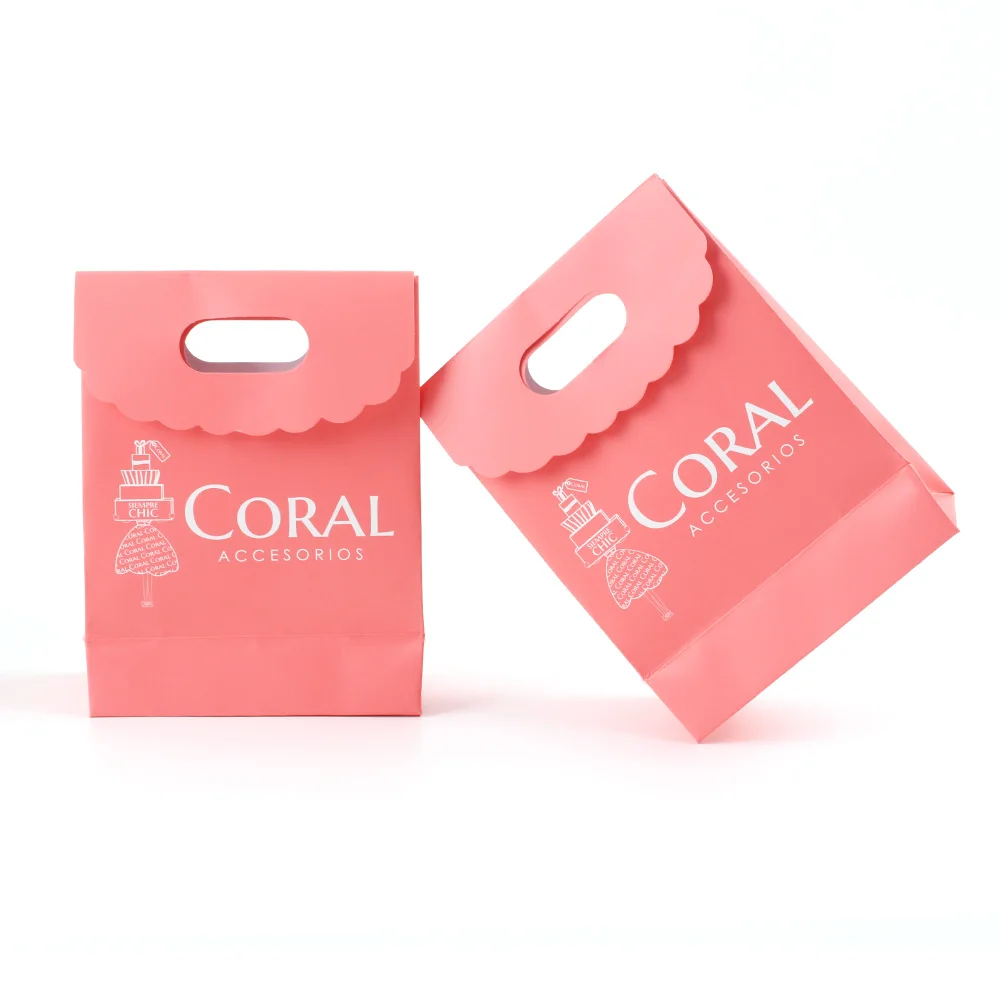 Yilucai Custom Pink Retail Shop Promotional Wedding Birthday Colored Gift Bag Kids Party