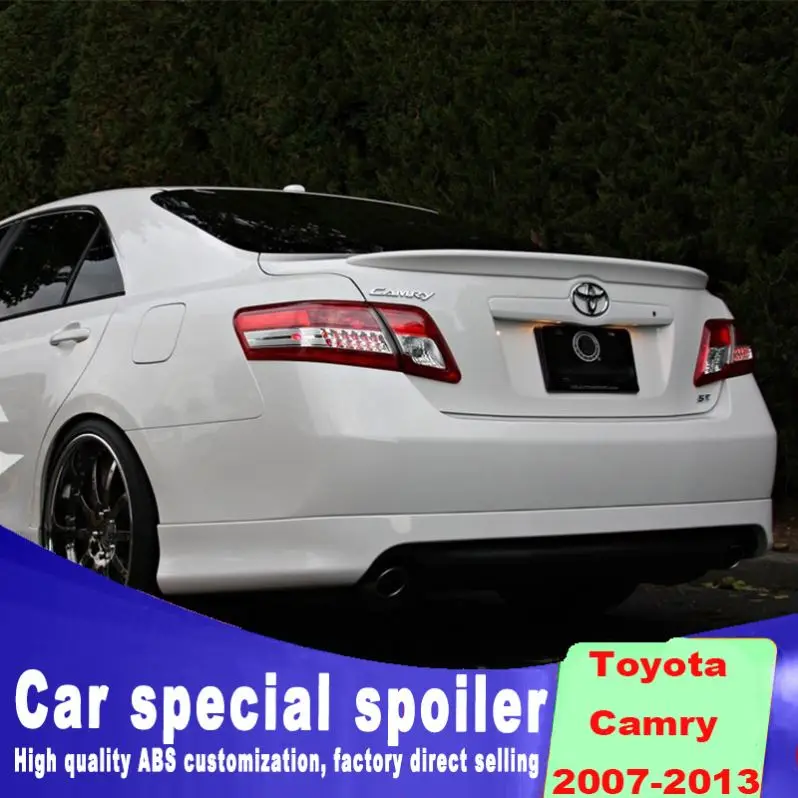 Задняя крышка из АБС-пластика для toyota camry задняя спойлера праймера белого черного цветов от 2007 до 2013 лет