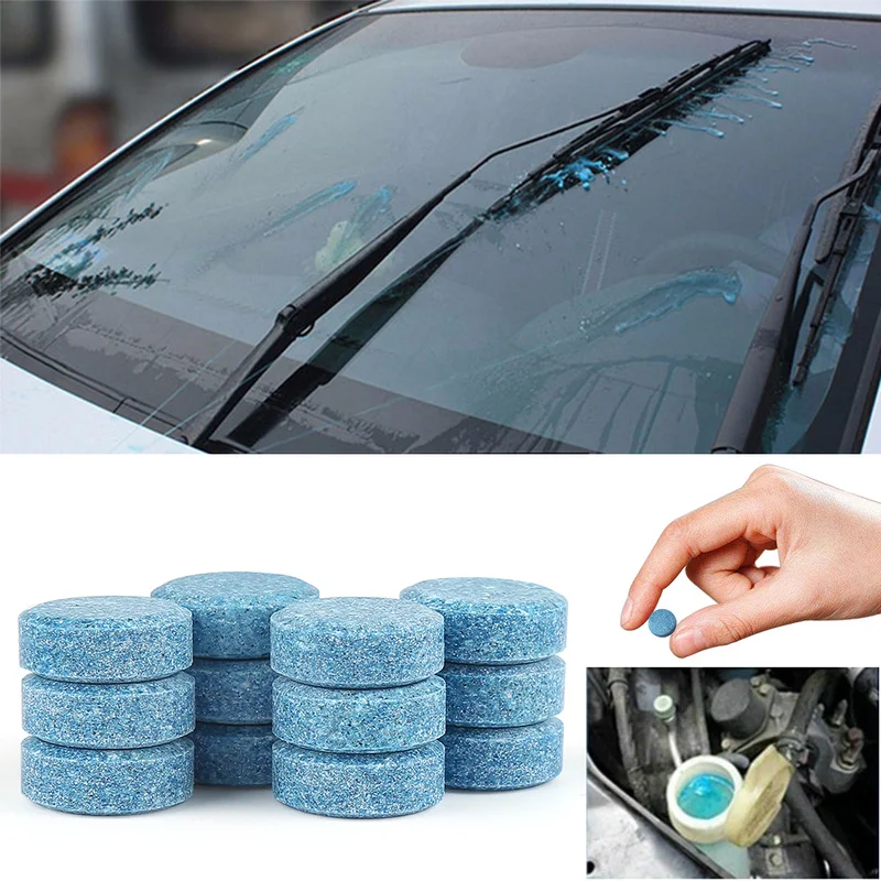 10/20/40 Pcs Car Solid Cleaner Effervescent Tablets Spray Cleaner Car Window Windshield Glass Cleaning Auto Accessories