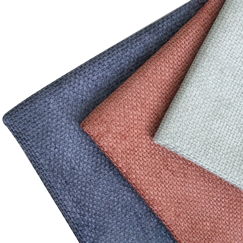 Пользовательские печати Мягкие Имитационные льняные тканые полиэфирные обивочные материалы ткани