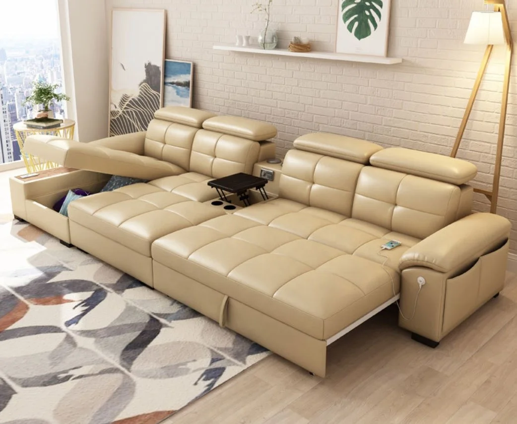 Lemon Noble Royal Style Leisure Modular Leather Sofa Comfortable Durable Deep Sofa Contemporary Sofa Set Luxury