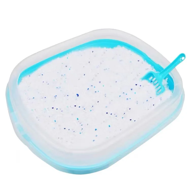 Прямые поставки из ODM Заводская силиконовые кошка иттер песок для кошек оптом с украшением в виде кристаллов силикагелевый наполнитель для кошачьего туалета