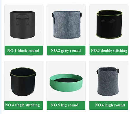 Factory Wholesale Non Woven Biodegradable Square Rectangle Flower Plant Pots Garden Fabric Grow Bags