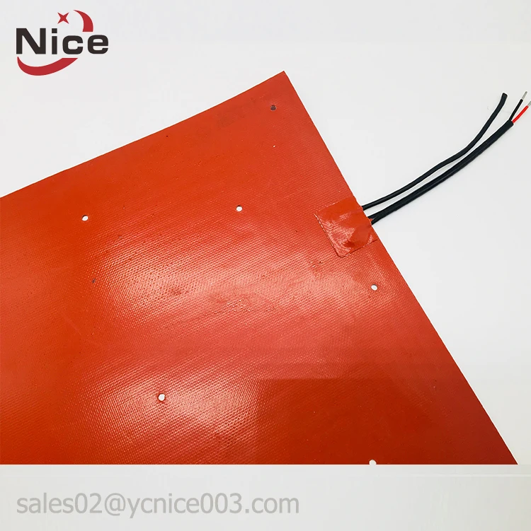 Силиконовый резиновый нагреватель с подогревом для 3D-принтера, 12 В, 400x400