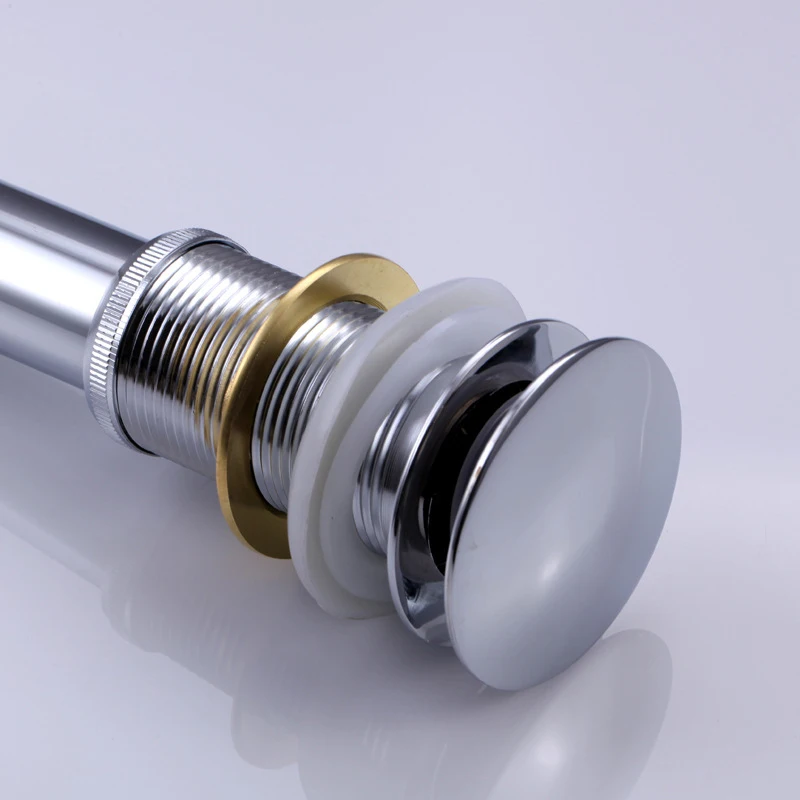 CUPC certified modern brass lavatory sink and wash basin drain and pop up waste drainer with overflow