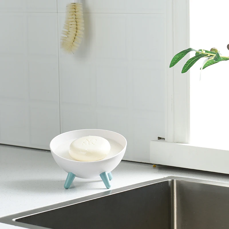 Wholesale portable practical storage kitchen bathroom sink plastic bar soap case box soap dish travel easy cleaning,drying soap