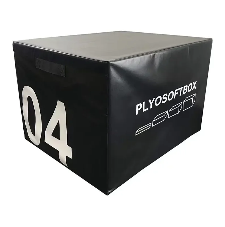 Jumping Plyo Box with 4 Different Heights 15cm/30cm/45cm/60cm Gym training Soft Foam Plyometric Box