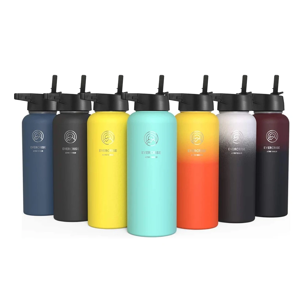 Wholesale Water Bottles Sports Water Bottle Drink Thermal Bottle Travel Mug Drinking Cup Double Wall Insulated Stainless Steel