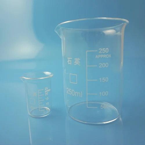  Кварцевая коническая колба со стеклянной пробкой