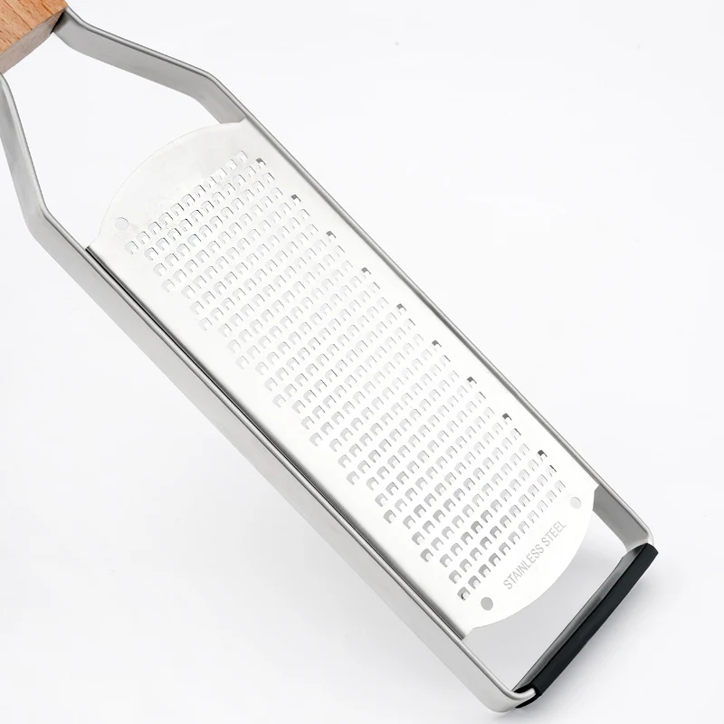 Cheese Grater with Wooden Handle Lemon Zest and Fruit Shaver Cheese Tools