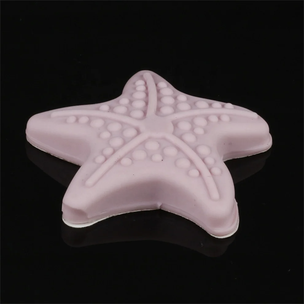 Different Color Star Shape Soft Rubber Door Handle Bumper Refrigerator Self Adhesive Door Wall Protector