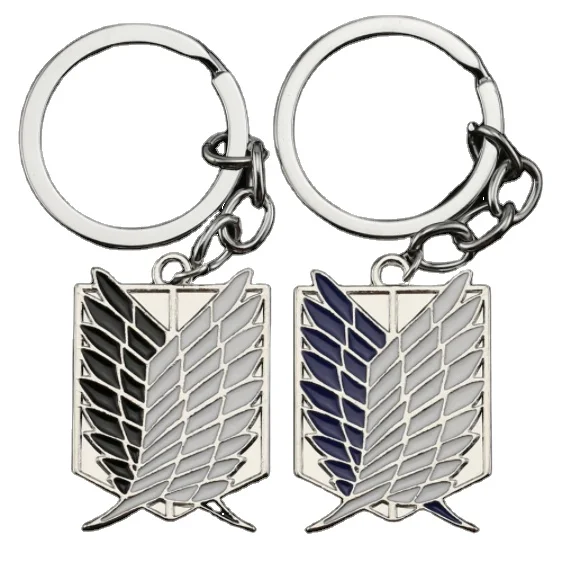Freedom keychain, anime ring attacked with titan wings on keychain