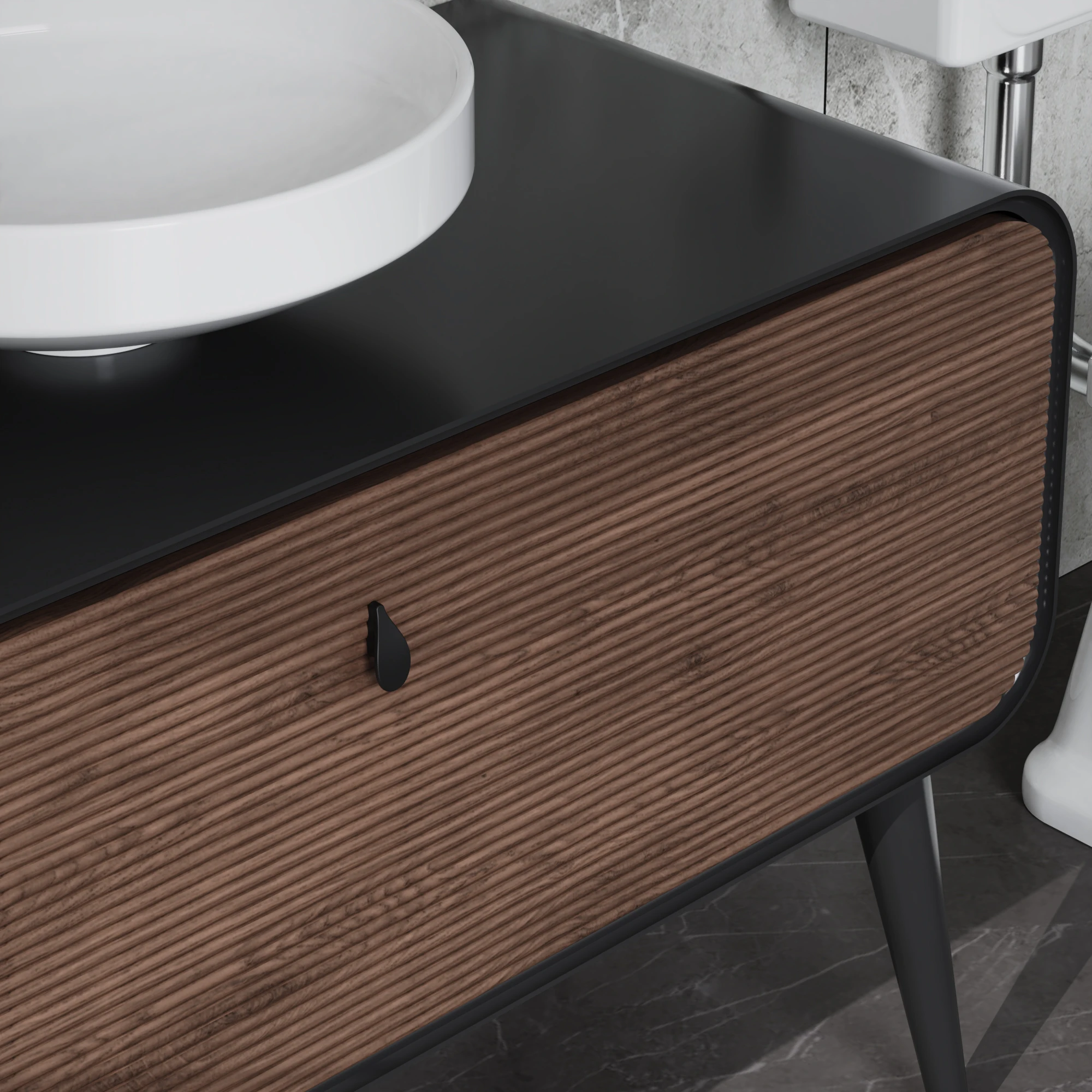 New ceramic basin bathroom vanity floor standing bathroom cabinet