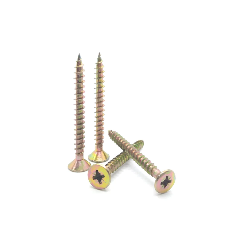 Factory Directly Supplied Fiberboard Screws Galvanized High-strength Cross Countersunk Head Self Tapping Screws Cabinet Screws