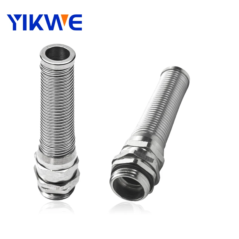 Flexible Cable Gland Stainless Steel IP68 Waterproof Anti-Bending Spiral Flex Protecting Cable Gland wholesale price