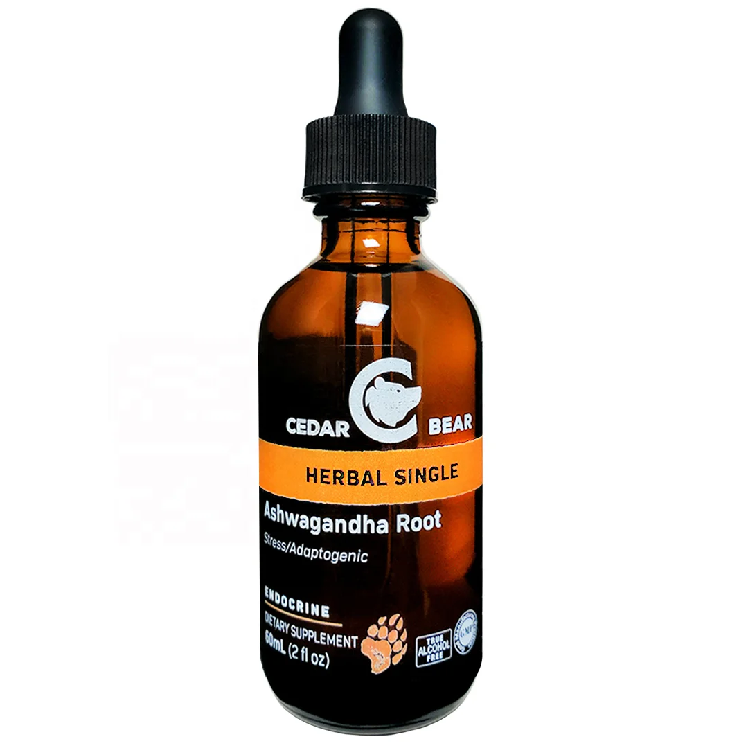 
Cedar Bear Ashwagandha Root (Withania somnifera) a Nutritive Adaptogen Liquid Herbal Supplement Benefiting The Nervous System 