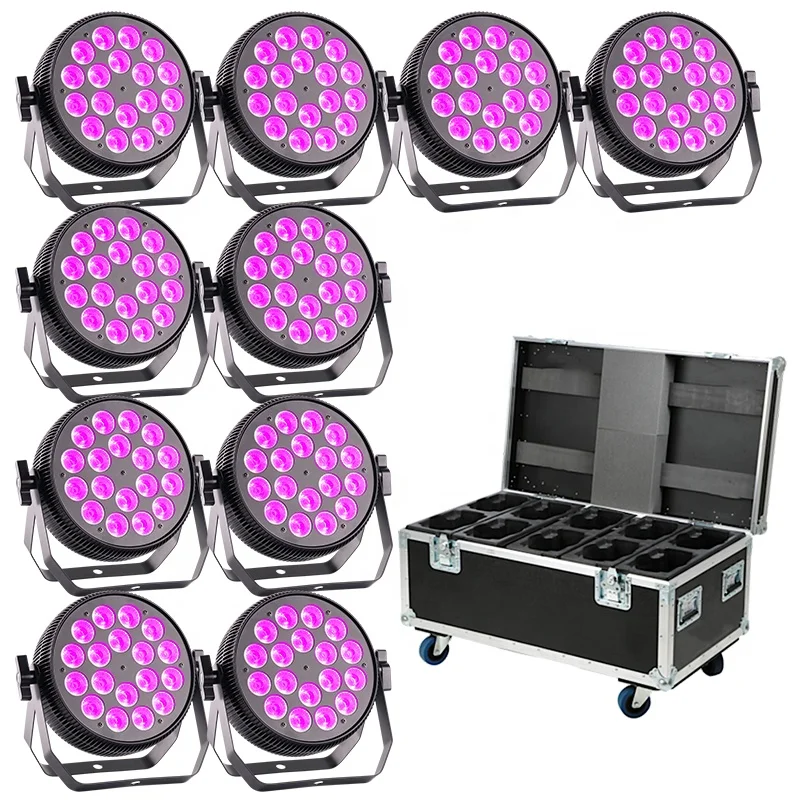 18 * 10w rgbw  led par light dmx stage light par 10w for DJ Disco show party Bar KTV