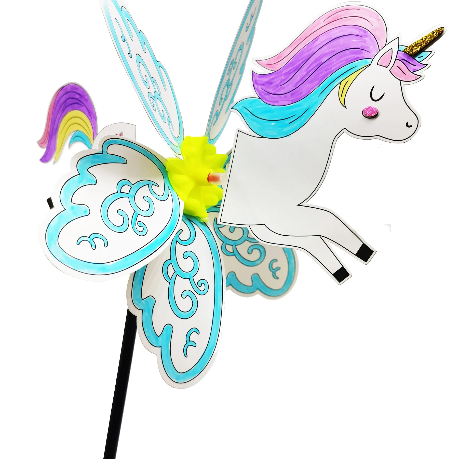 New Arrival 3D windmill kit Color your own for kids DIY