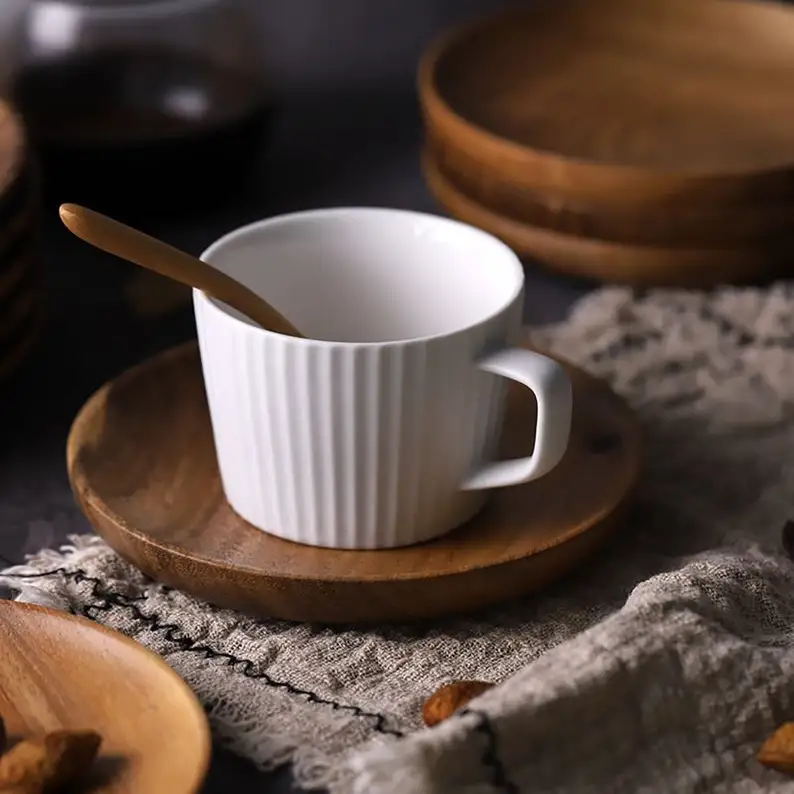 Modern art  Phuket Acacia Wood Plates wooden serving  tray are perfect to make that dining