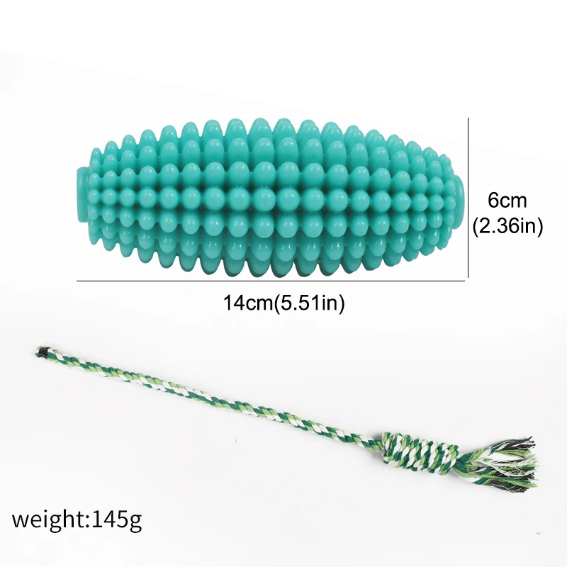 Wellfine 2023 New Pet Toothbrush Toy Clean Teeth Interactive Corn Dog Toys Aggressive Chewers Dog Chew Toy