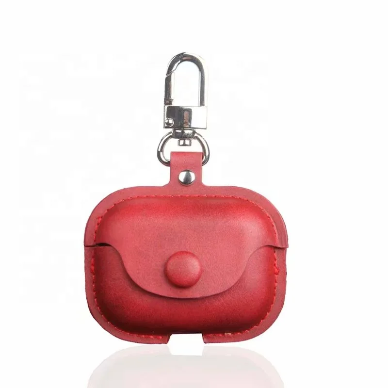 Wholesale PU Leather Case for AirPods cover Wireless Earphone Cover Bag for airpods pro cover