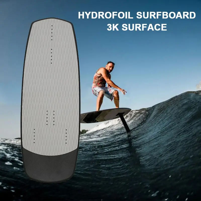 Outdoor Sport Waterplay Carbon Fiber Surfboard Surfing Pumping Windsurf Wing Kite Foilboard Hydrofoil with Board