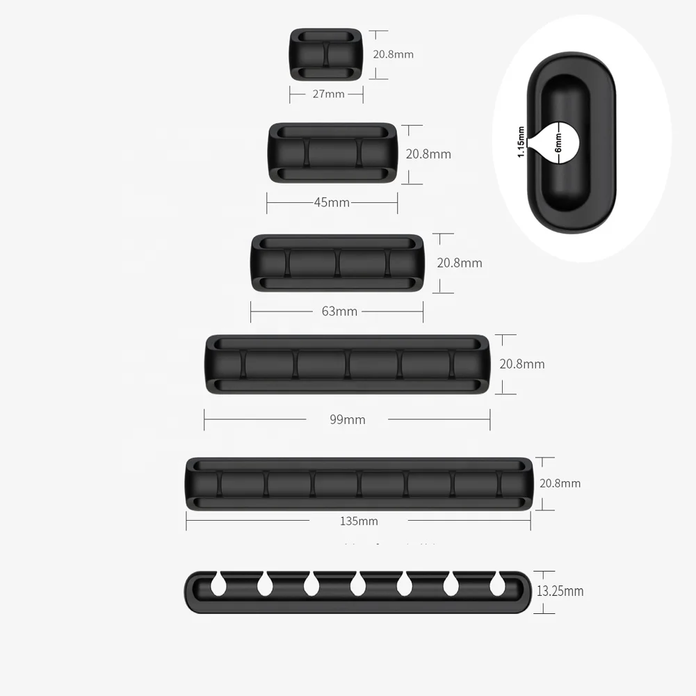  Новый дизайн зажимы для проводов и кабелей органайзер управления шнуром держатель USB-кабеля зарядки/шнура питания/кабеля мыши ПК офиса