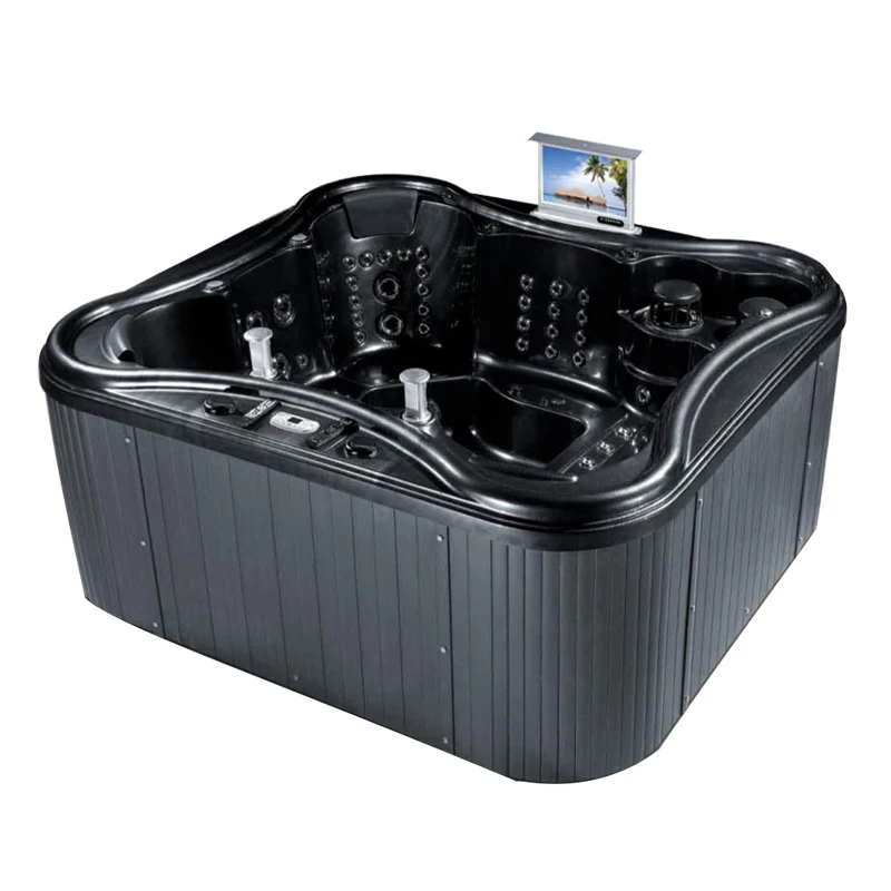 Acrylic hot tub air massage tub function bathtub outdoor spa tub for 4 person