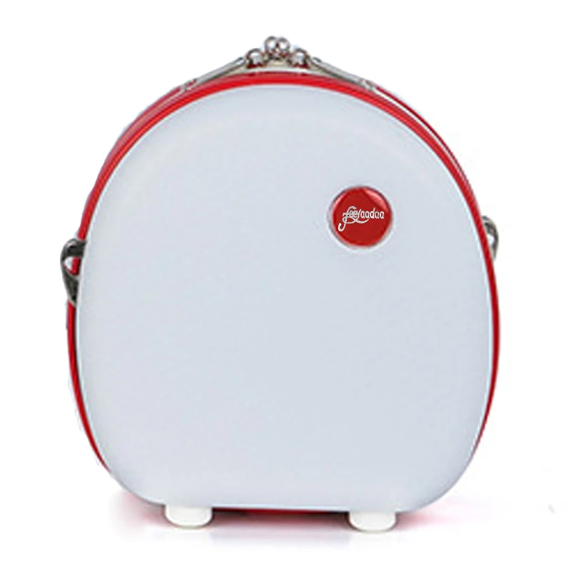 
Mini Hard Shell New Cosmetic Bag Travel Portable Carrying ABS Makeup Storage Box Bag Suitcase 