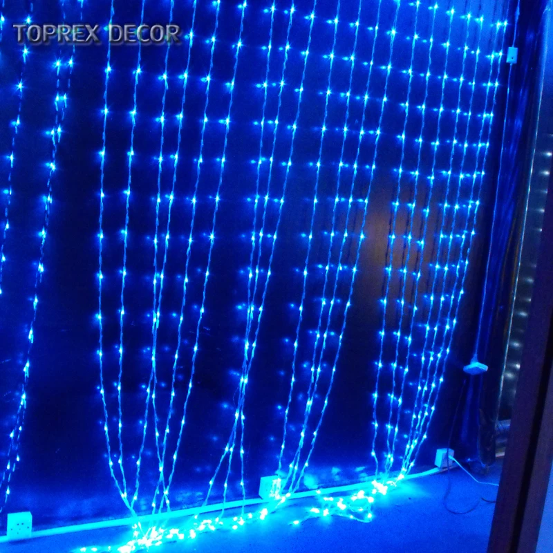 Новый год 2022 diwali декоративные светодиодные мерцающие цветные занавески 2x2 украшения