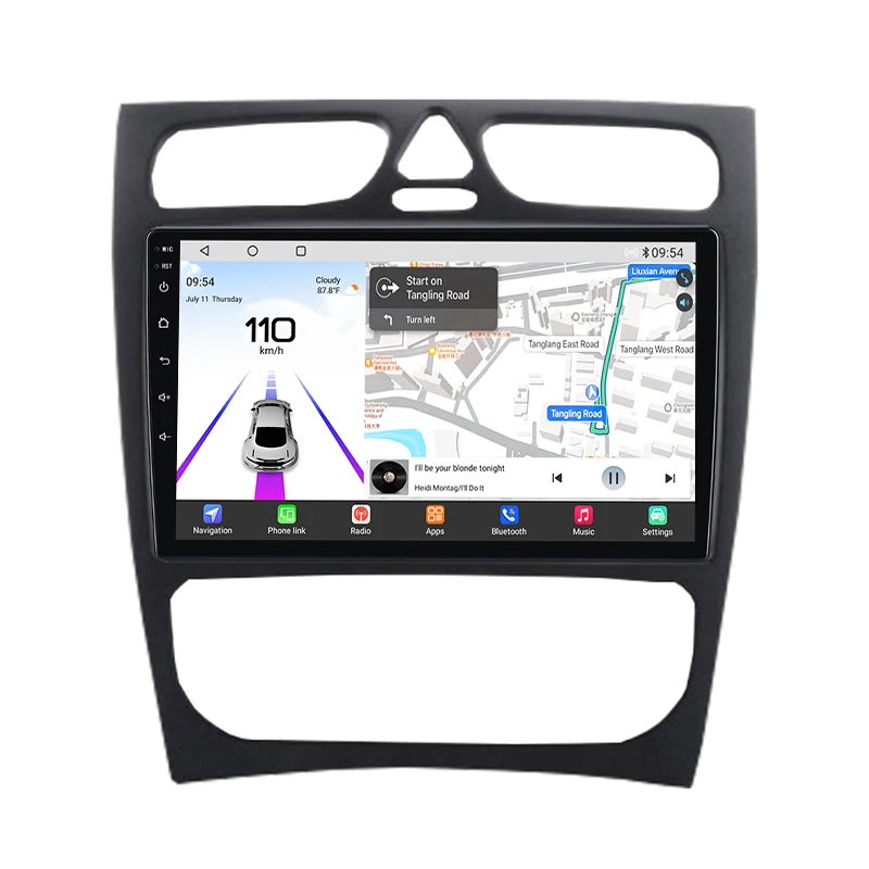 Qualcomm чип Android автомобильный радиоприемник для Mercedes Benz C Class CLK S203 W203 W209 A209 2000-2005 8-ядерный Apple CarPlay стерео