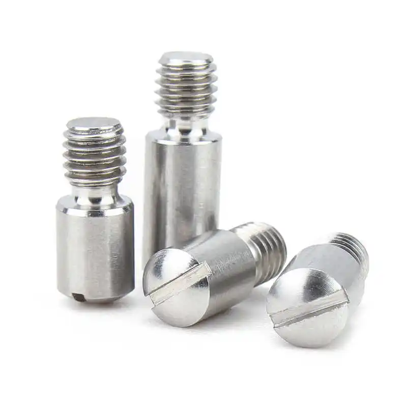 Factory Direct Custom CNC Milling Machining Service Stainless Steel 304 slotted headless step screw shaft position screw