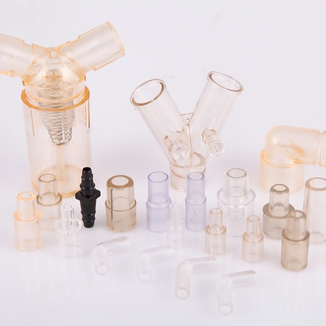 Hospital Medical Breathing Anesthesia Machine Circuit Adopter Connector for CPAP Nasal Tubing Corrugated Tubing Silicone Tubing
