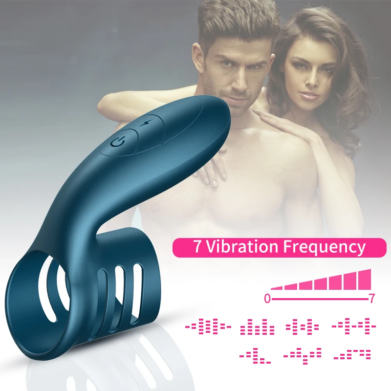 Rechargeable Dildo Ring Man Enlargement Cock Ring Long Time Sex Toys for Male Ring for Sex