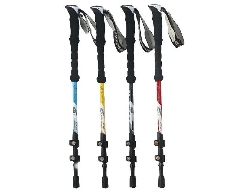 
Hot Selling Tactical Multifunction Walking Tungsten Carbon Hiking Sticks Trekking Pole 