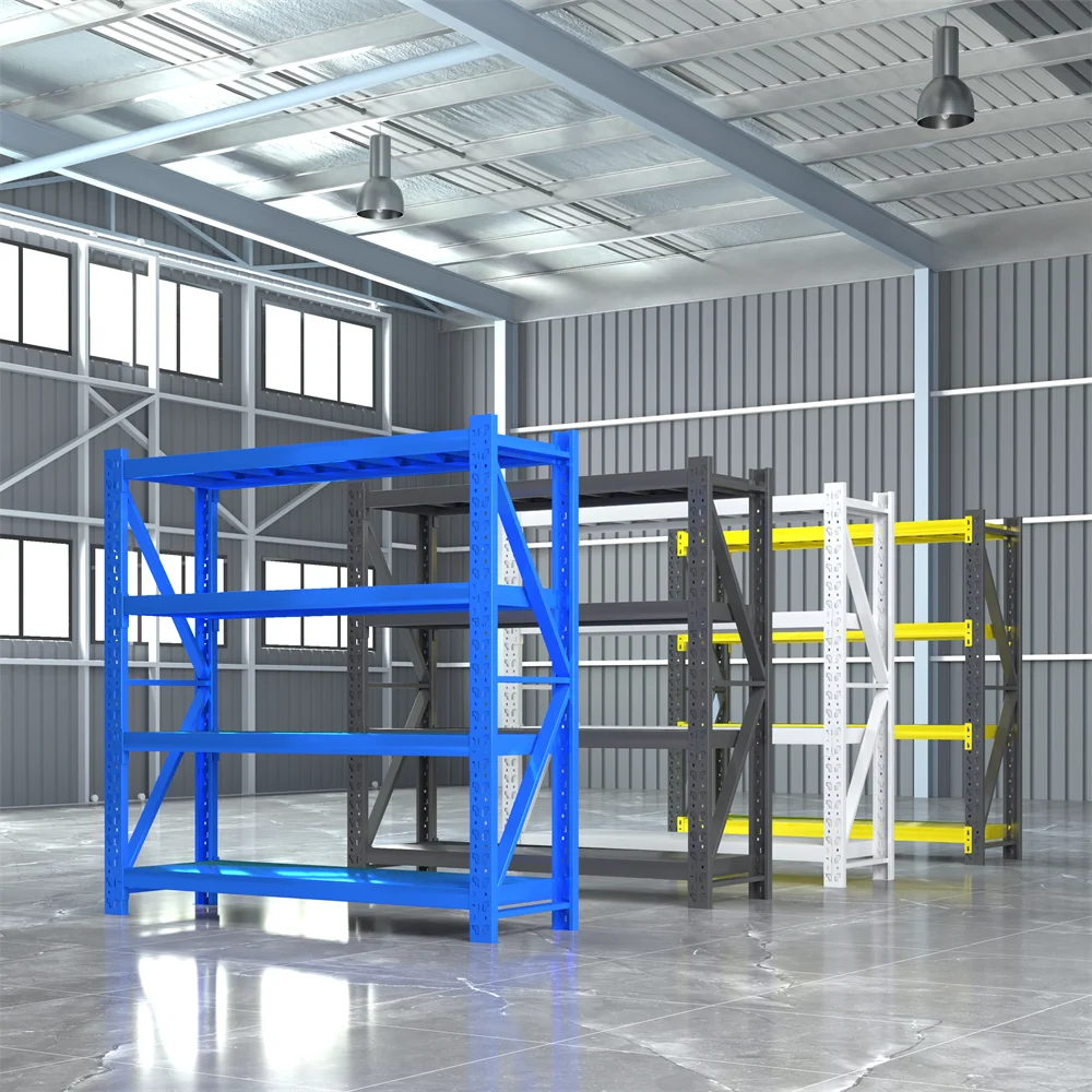 Industrial Metal Shelving Unit for Storage Organization Adjustable Heavy Duty Steel Storage Rack for Warehouse and Home Use