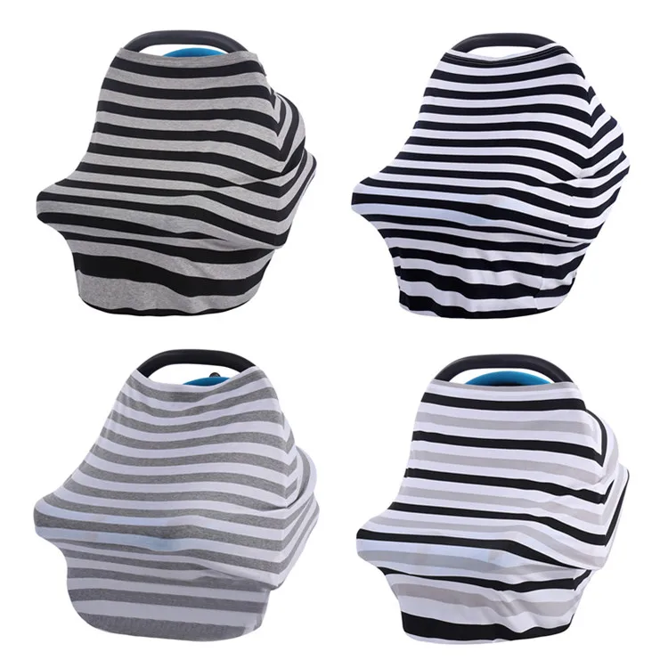 Детское сиденье, навес, дышащий и мягкий чехол для грудного вскармливания, Классический Полосатый Узор, чехол для кормления
