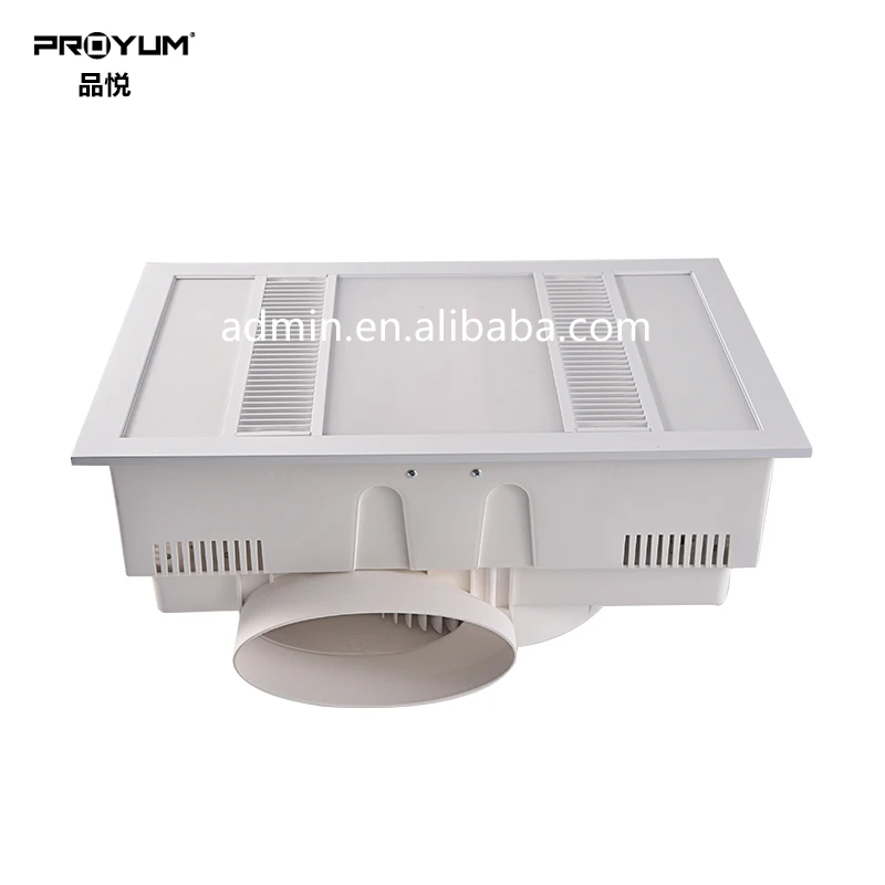 Multifunctional Halogen Ceiling Installation Bathroom Heater Lamp With Dual Led Panel Lighting And Ventilation