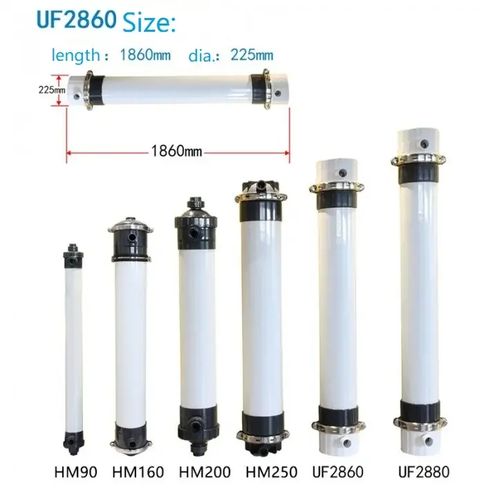 China Suppliers Pvdf uf2860 Membrane Ultrafiltration Membrane Hollow Fiber Membrane Water Filter