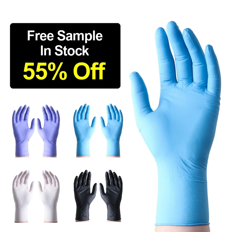 Latex Free Medical Household Cleaning Nitrile Disposable Gloves for Household Cleaning Food Safe