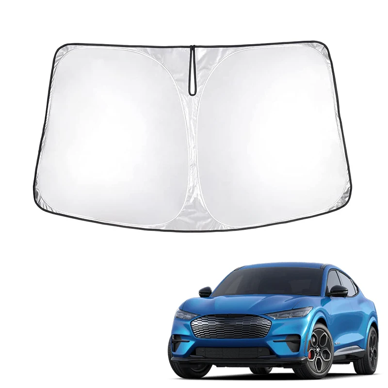 Car AccessoriesDurable Material Car Sun Visor Windshield Sun Shade Pouch For Ford Mustang Mach-E 2021