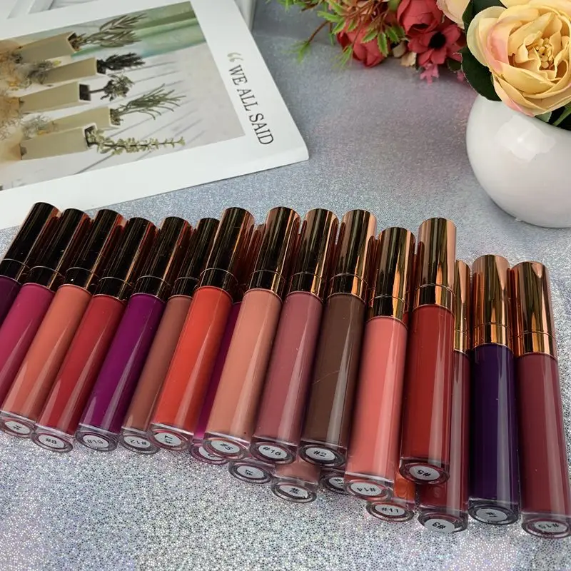 
Lipstick Manufacturers Wholesale Long Lasting Cruelty Free 24 Hours Private Label Waterproof Matte Liquid Lipstick 
